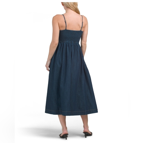 💙🔹️JAPNA 🔹️Women's Dark Wash  Denim  Corset  Top Dress - Picture 6 of 6